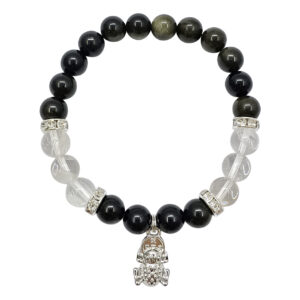 Obsidian, Golden & Silver Sheen
