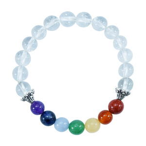 Chakra & Crystal Quartz Beads Bracelet