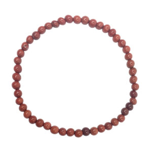 BRACELET - JASPER, RED (4-4.5 MM) 7.15-7.25"