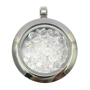 Pakimer Crystal Quartz Stainless Steel with Chips Inside