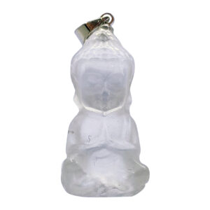 Crystal Quartz Buddha Pendant