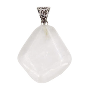 Selenite slice pendant