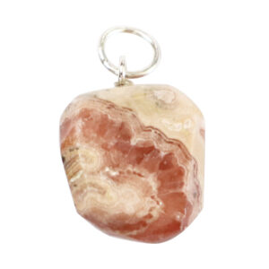 Rhodochrosite Tumbled Stone Pendant